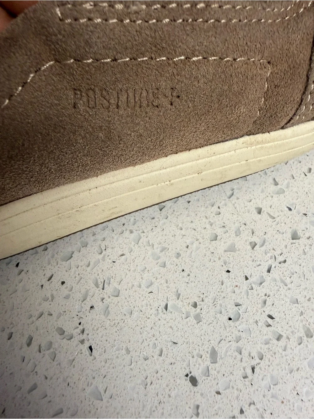 BareTraps Men's Taupe Slip-On Suede Loafers
